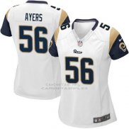 Camiseta Los Angeles Rams Ayers Blanco Nike Game NFL Mujer
