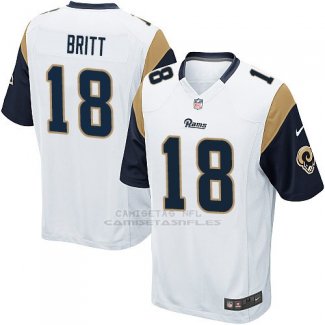 Camiseta Los Angeles Rams Britt Blanco Nike Game NFL Hombre