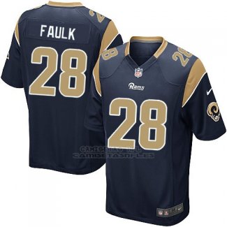 Camiseta Los Angeles Rams Faulk Negro Nike Game NFL Hombre
