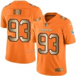 Camiseta Miami Dolphins Suh Naranja Nike Gold Legend NFL Hombre
