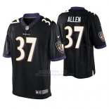 Camiseta NFL Elite Hombre Baltimore Ravens Javorius Allen Negro