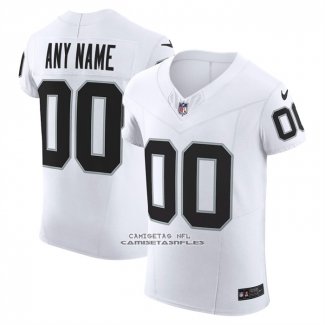 Camiseta NFL Elite Las Vegas Raiders Vapor F.U.S.E. Personalizada Blanco
