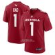 Camiseta NFL Game Arizona Cardinals Number 1 Dad Rojo