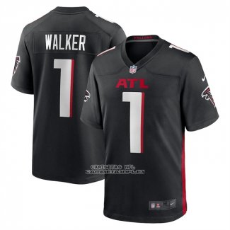 Camiseta NFL Game Atlanta Falcons Jalon Walker 2025 NFL Draft Negro