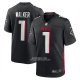 Camiseta NFL Game Atlanta Falcons Jalon Walker 2025 NFL Draft Negro