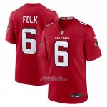 Camiseta NFL Game Atlanta Falcons Nick Folk Rojo