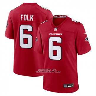 Camiseta NFL Game Atlanta Falcons Nick Folk Rojo
