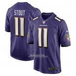 Camiseta NFL Game Baltimore Ravens Jordan Stout Violeta