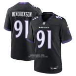 Camiseta NFL Game Baltimore Ravens Trey Hendrickson Alterno Negro Camiseta NFL Game Baltimore Ravens Trey Hendrickson Alterno Negro