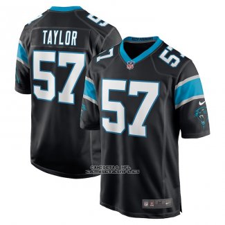 Camiseta NFL Game Carolina Panthers Adarius Taylor Negro