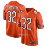 Camiseta NFL Game Chicago Bears David Montgomery Alterno Naranja