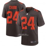 Camiseta NFL Game Cleveland Browns Nick Chubb Alterno Marron