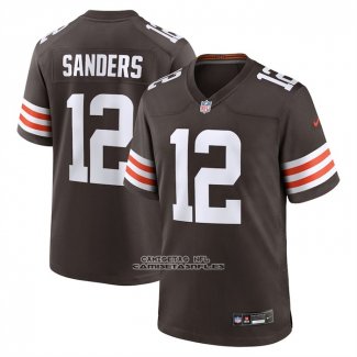 Camiseta NFL Game Cleveland Browns Shedeur Sanders 2025 Draft Marron