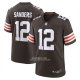 Camiseta NFL Game Cleveland Browns Shedeur Sanders 2025 Draft Marron
