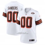 Camiseta NFL Game Cleveland Browns Shedeur Sanders 2025 NFL Draft Segunda Alterno Blanco