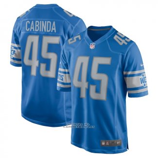 Camiseta NFL Game Detroit Lions Jason Cabinda Azul