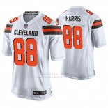 Camiseta NFL Game Hombre Cleveland Browns Demetrius Harris Blanco
