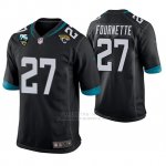 Camiseta NFL Game Hombre Jacksonville Jaguars Leonard Fournette 25th Aniversario Typename Negro