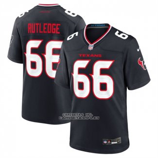 Camiseta NFL Game Houston Texans Keylan Rutledge 2026 Azul Marino