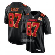 Camiseta NFL Game Kansas City Chiefs Travis Kelce Super Bowl LIX Negro