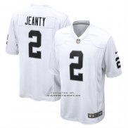 Camiseta NFL Game Las Vegas Raiders Ashton Jeanty Blanco