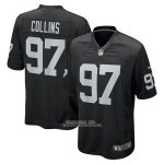 Camiseta NFL Game Las Vegas Raiders Maliek Collins Negro