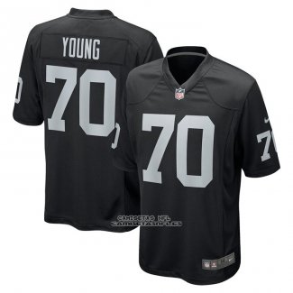 Camiseta NFL Game Las Vegas Raiders Sam Young Negro