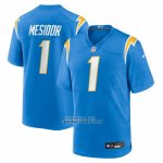 Camiseta NFL Game Los Angeles Chargers Akheem Mesidor 2026 Azul