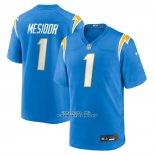 Camiseta NFL Game Los Angeles Chargers Akheem Mesidor 2026 Azul Camiseta NFL Game Los Angeles Chargers Akheem Mesidor 2026 Azul