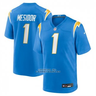 Camiseta NFL Game Los Angeles Chargers Akheem Mesidor 2026 Azul