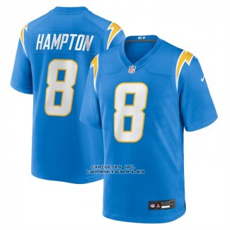 Camiseta NFL Game Los Angeles Chargers Omarion Hampton Azul