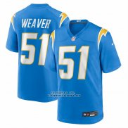 Camiseta NFL Game Los Angeles Chargers Rashad Weaver Powder Azul