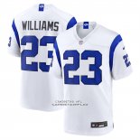 Camiseta NFL Game Los Angeles Rams Kyren Williams Fearsome Blanco Camiseta NFL Game Los Angeles Rams Kyren Williams Fearsome Blanco