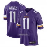 Camiseta NFL Game Minnesota Vikings Carson Wentz Violeta Camiseta NFL Game Minnesota Vikings Carson Wentz Violeta