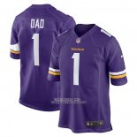 Camiseta NFL Game Minnesota Vikings Number 1 Dad Violeta