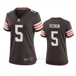 Camiseta NFL Game Mujer Cleveland Browns Case Keenum Marron