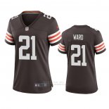 Camiseta NFL Game Mujer Cleveland Browns Denzel Ward 2020 Marron