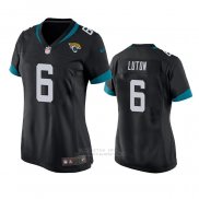 Camiseta NFL Game Mujer Jacksonville Jaguars Jake Luton Negro