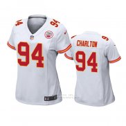 Camiseta NFL Game Mujer Kansas City Chiefs Taco Charlton Blanco