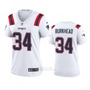 Camiseta NFL Game Mujer New England Patriots Rex Burkhead 2020 Blanco