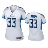 Camiseta NFL Game Mujer Tennessee Titans Johnathan Joseph Blanco