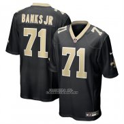 Camiseta NFL Game New Orleans Saints Kelvin Banks Jr 2025 Negro