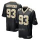 Camiseta NFL Game New Orleans Saints Nathan Shepherd Negro