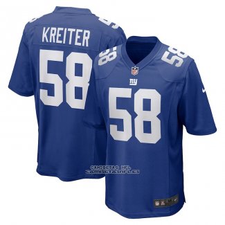 Camiseta NFL Game New York Giants Casey Kreiter Azul