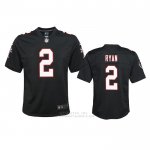 Camiseta NFL Game Nino Atlanta Falcons Matt Ryan Throwback 2020 Negro