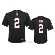 Camiseta NFL Game Nino Atlanta Falcons Matt Ryan Throwback 2020 Negro