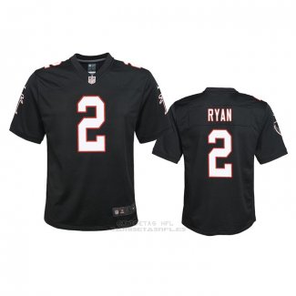 Camiseta NFL Game Nino Atlanta Falcons Matt Ryan Throwback 2020 Negro