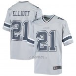 Camiseta NFL Game Nino Dallas Cowboys Ezekiel Elliott Inverted Gris