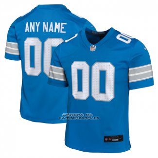 Camiseta NFL Game Nino Detroit Lions Personalizada Azul
