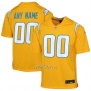 Camiseta NFL Game Nino Los Angeles Chargers Alterno Charger Power Personalizada Oro